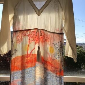 Cotton & Silk Dress or Coverup